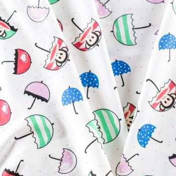 Трикотаж 056-09783 молочный принтованный