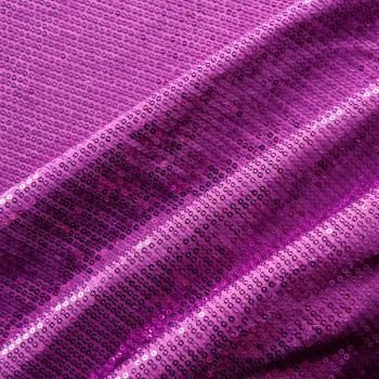 Пайетки на трикотаже 055-03052 пурпурный однотонный