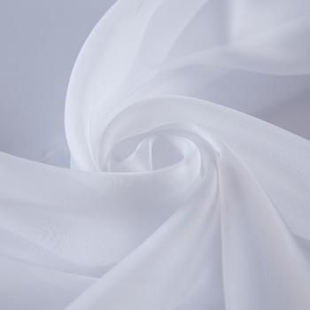 Тюль вуаль негорючая 03-01-13701 белый однотонный