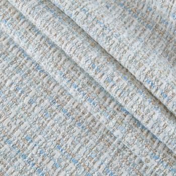 Твид шанель 052-15605 бело-голубой