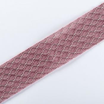 Бордюр жаккардовый 6 см 0000-357-104-009 розовый 