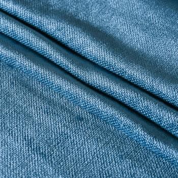 Ткань портьерная шенилл h-300 см 21-02-00794 бирюзово-голубой однотонный