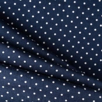 Коттон К36-074 темно-синий принтованный