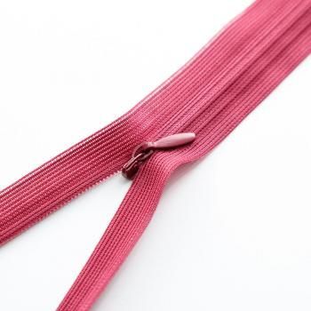 Молния спираль потайная MaxZipper 50 см №3 н/р F177 бордовый HP-50-177