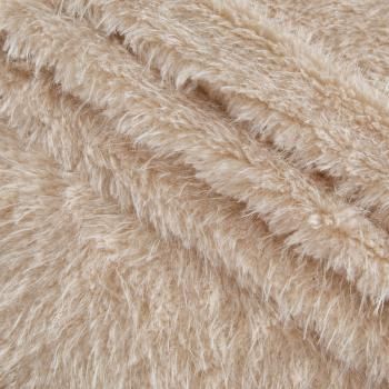 Мех искусственный на трикотажной основе 037-20749 бежевый