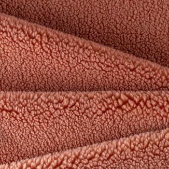 Мех искусственный К30-287  Col.38 медный однотонный