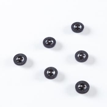 Пуговица с проколами 12 мм пластик 496880 черный