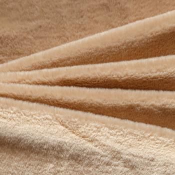 Мех искусственный 037-04418 кремовый однотонный