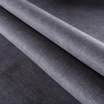 Ткань мебельная микрошенилл 22-02-00760 графитовый однотонный