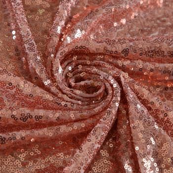 Пайетки на сетке 055-19014 пудрово-розовый однотонный