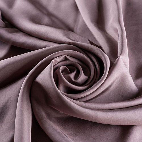 Шелк натуральный К15-1187 дымчато-серый однотонный