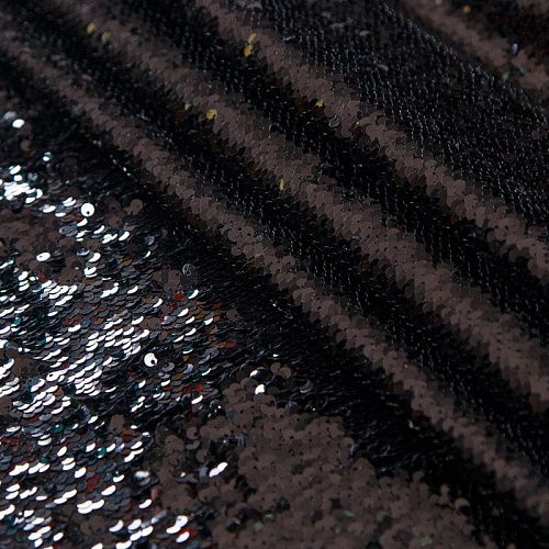 Пайетки на сетке дублированные Dolce & Gabbana 055-16519 черный глянец