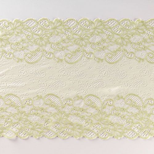 Кружево эластичное 230 мм Ф01-0073 зеленый виноград