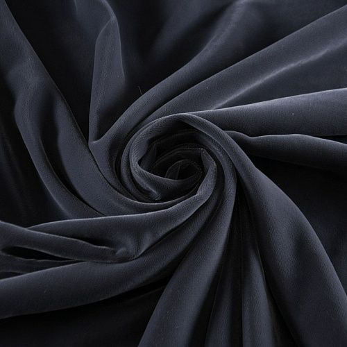 Бархат 002-12093 дымчато-серый однотонный