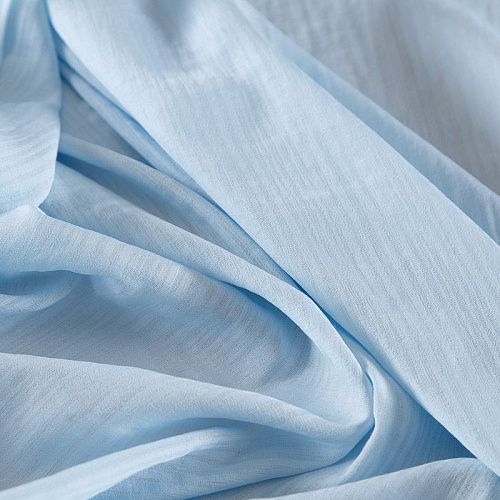 Ткань плательно-рубашечная 049-17568 голубой однотонный