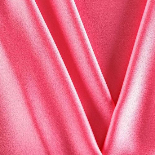 Кади креп-атлас 001-06623 розовый коралл однотонный