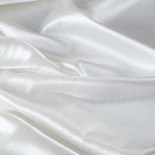 Шелк натуральный стрейч 065-20174 теплый белый