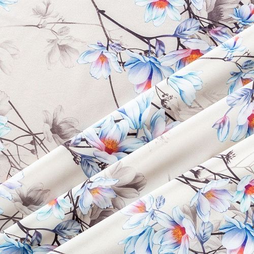 Вискоза "Лоренцо" 036-01531 серо-бежевый принтованный