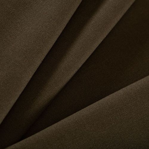 Ткань костюмная 025-19254 коричневый хаки однотонный