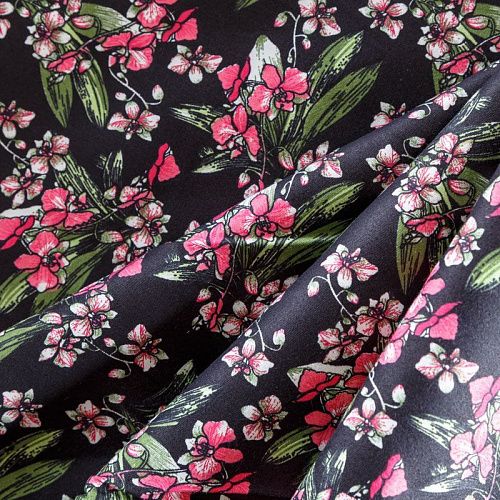 Коттон 063-08206 черный принтованный