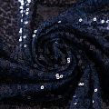 Пайетки на сетке 055-19019 кобальтовый однотонный