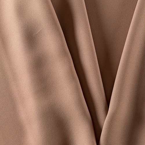 Креп-шифон 027-09858 бежевый однотонный