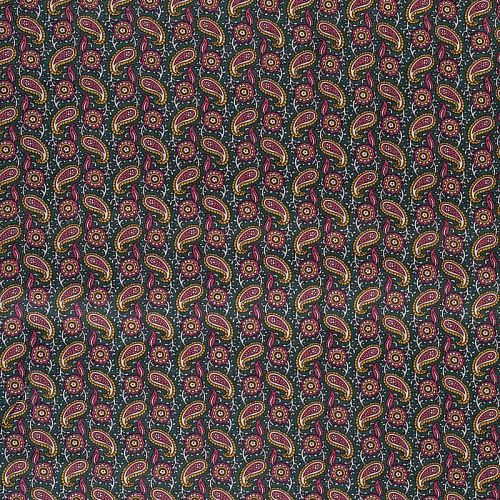 Хлопок К28-096 темно-зеленый принтованный