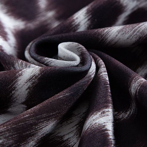 Бархат-лайкра 002-20333 шоколадный принтованный