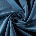 Ткань портьерная бархат h-315 см 09-02-00041 океанский синий однотонный