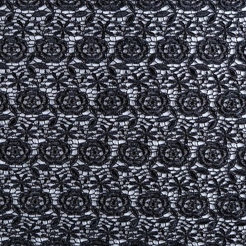Гипюр-макраме 012-10326 черный