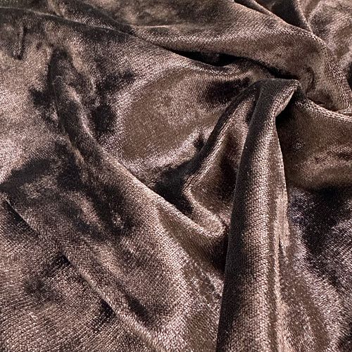 Бархат стрейч 002-04048 молочный шоколад однотонный