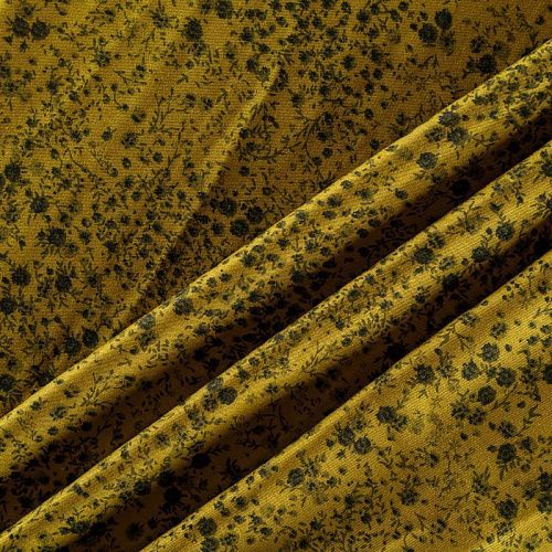 Твил-штапель 069-04603 грушевый принтованный