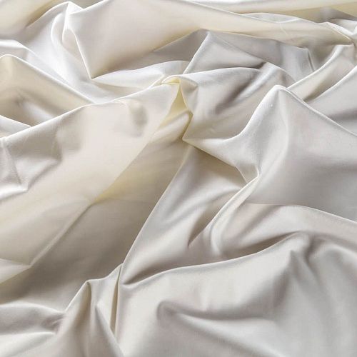 Бархат К18-564 молочный однотонный