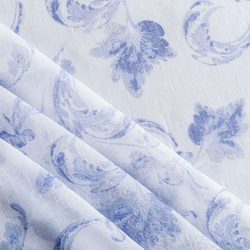 Тюль 529-01-78 белый принтованный