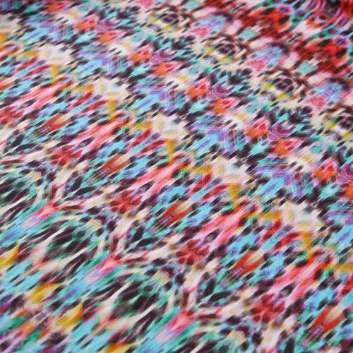 Вискоза 009-12329 мультиколор принтованный