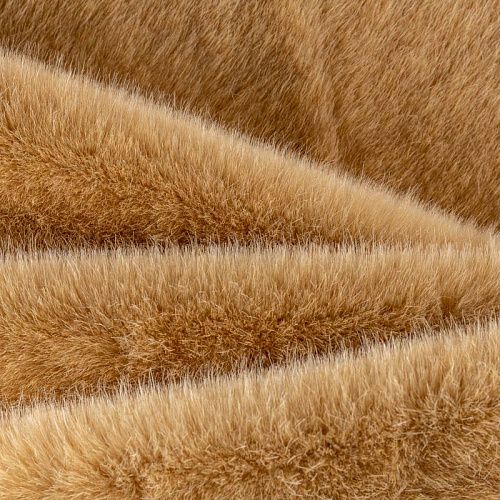 Мех искусственный К36-256 кэмел однотонный