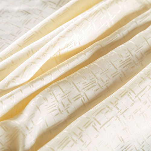 Шелк натуральный К29-207 сливочный жаккардовый