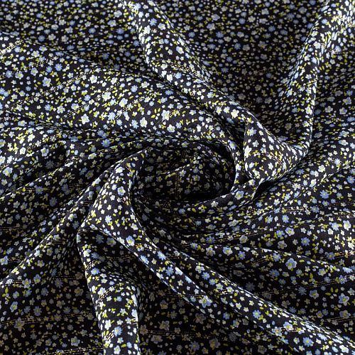 Вискоза с люрексом 009-1003 черный принтованный