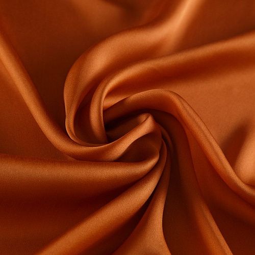 Шифон шелковый 068-17146 жженый апельсин