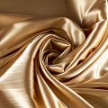 Креп-сатин К33-770 золотистый однотонный