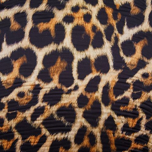 Шелк синтетический 065-13926 бежевый принтованный