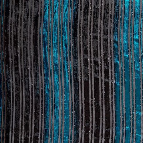 Панбархат 002-04295 черно-бирюзовый 