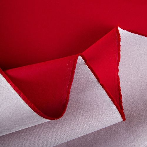 Ткань костюмная дублированная Valentino 025-19797 красный однотонный