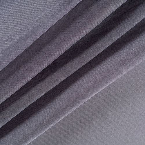 Шифон К33-896 серый однотонный