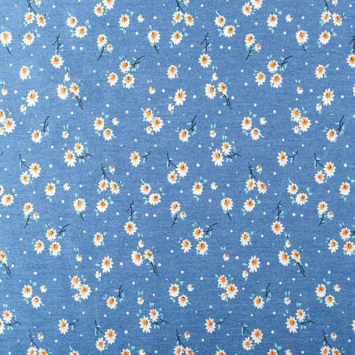 Джинс 015-08019 сине-голубой принтованный