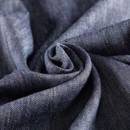 Джинс рубашечный 015-20027 синий