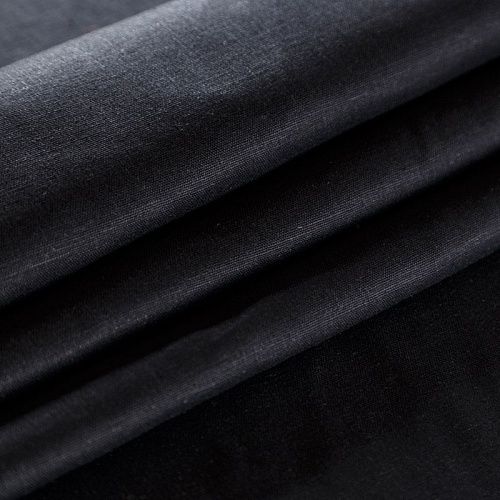 Лен натуральный 035-08912 col.6 черный однотонный