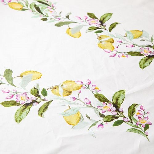 Поплин (купон) 063-20171 сливочный принтованный