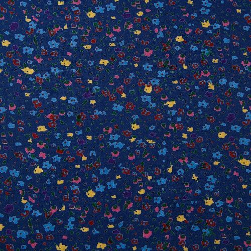 Штапель 069-13560 синий принтованный