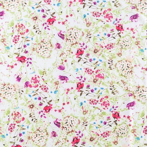 Вискоза "Лоренцо" 036-08214 молочный принтованный